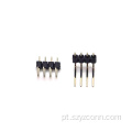 Conector de cabeçalho de pino de 2,54 mm, fileira única 4P